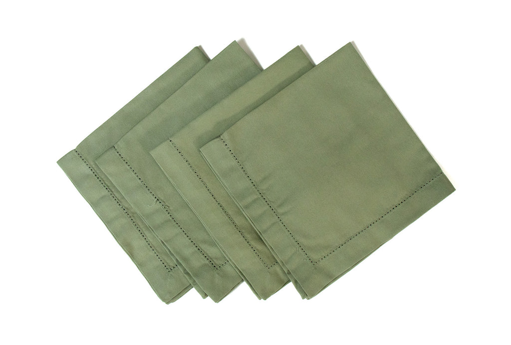 SERVILLETA LISA DESHILADA (SET 4 PIEZAS)