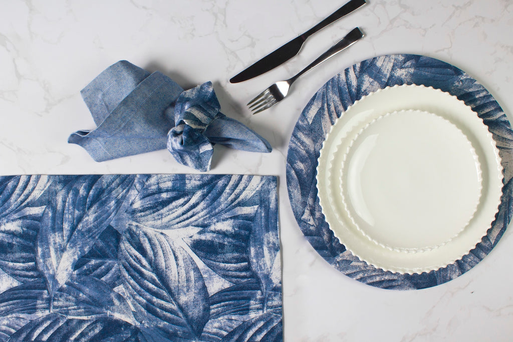 FUNDA PARA PLATO BASE ESTAMPADO (SET 4 PIEZAS)