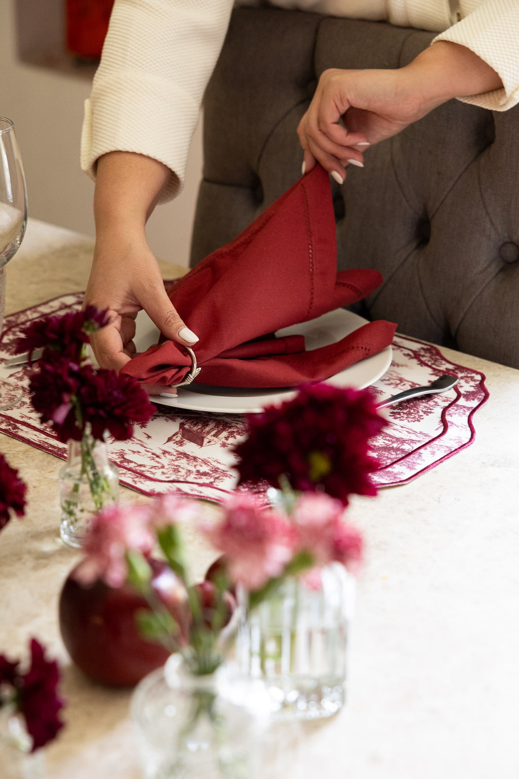 TOILE DE JOUY (SET 4 PIEZAS)