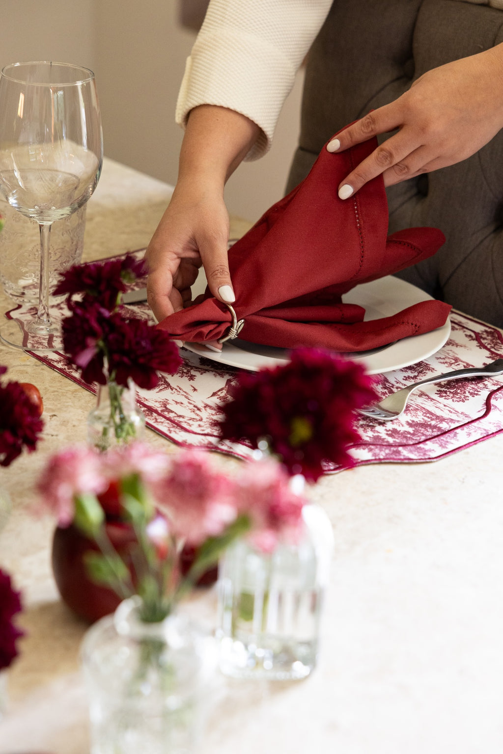 TOILE DE JOUY (SET 4 PIEZAS)