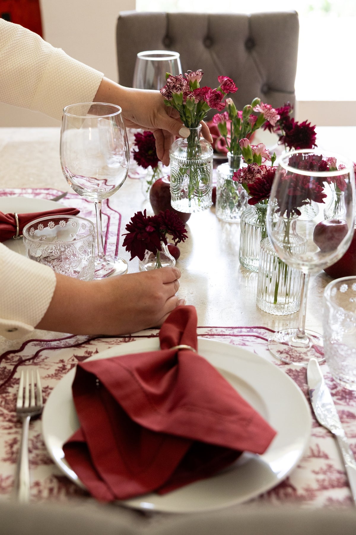 TOILE DE JOUY (SET 4 PIEZAS)
