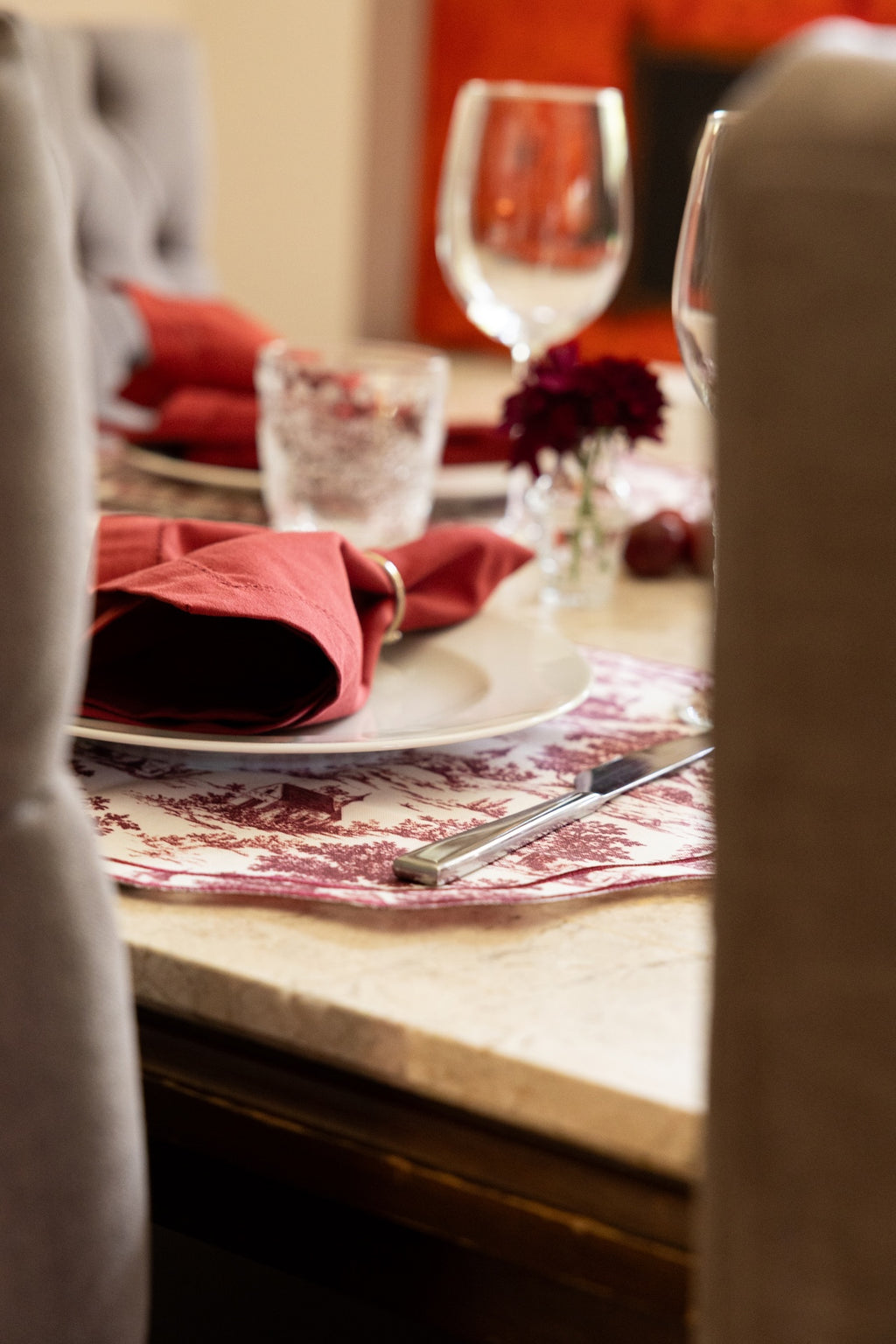 TOILE DE JOUY (SET 4 PIEZAS)