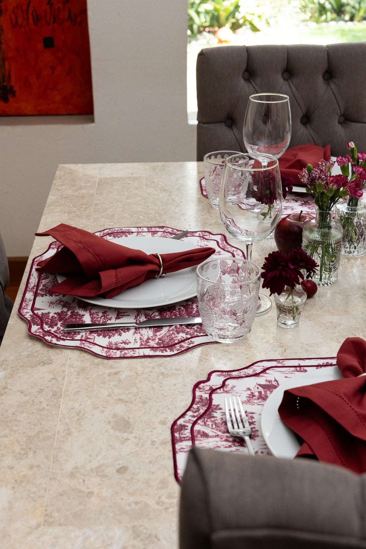 TOILE DE JOUY (SET 4 PIEZAS)