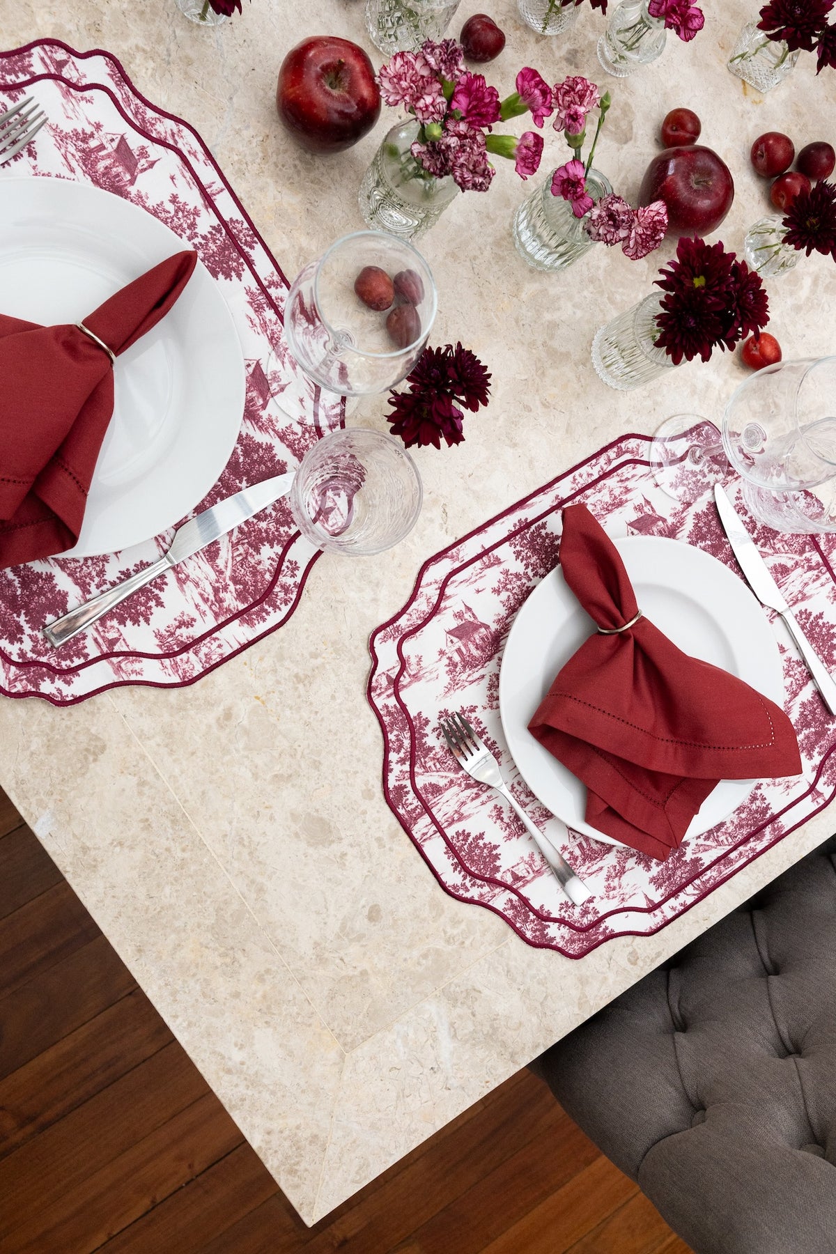 TOILE DE JOUY (SET 4 PIEZAS)