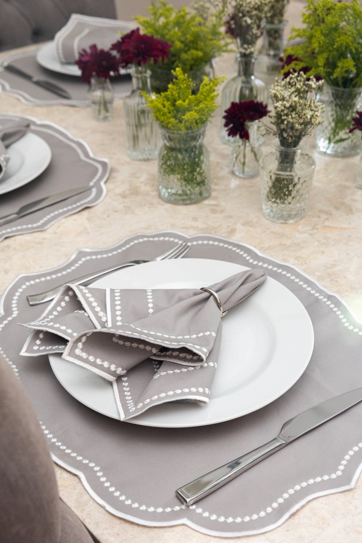 PUNTO GRIS (SET 4 PIEZAS)
